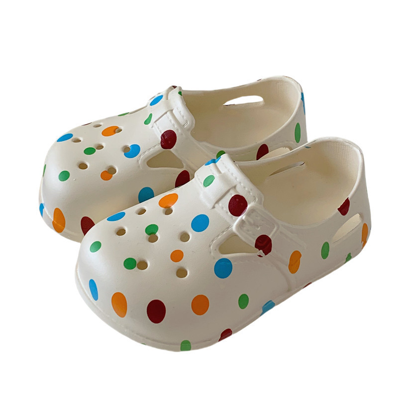 Cute Polka Dot Children's Toe Cap Sandals - Image 3