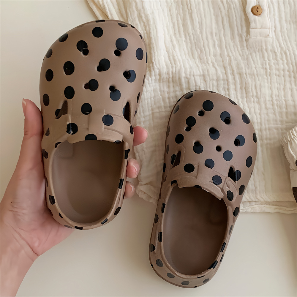 Cute Polka Dot Children's Toe Cap Sandals - Image 5